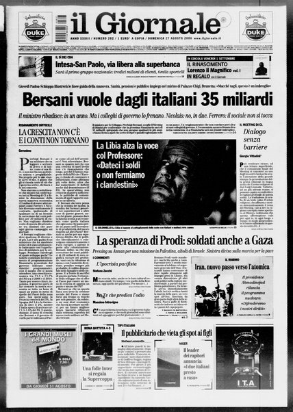 Il giornale : quotidiano del mattino